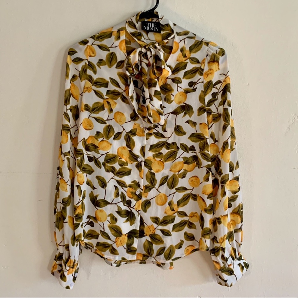 Lemon Print Blouse